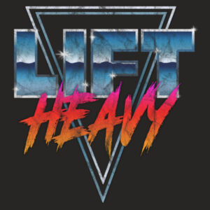 Lift Heavy - Distressed Crop Tank Design