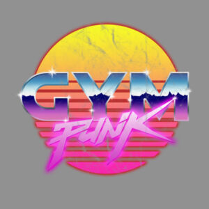 GymPunk Sunset - Distressed Crop Tee Design