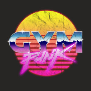GymPunk Sunset - Distressed Crop Tank Design