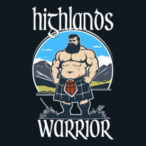 Highlands Warrior White Design - Basic Tee Design