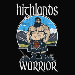Highlands Warrior - Stone Wash Tank Design