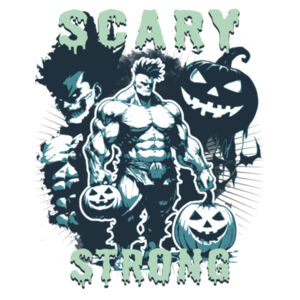 Scary Strong - Basic White Tee Design