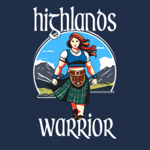 Highlands Female Warrior - White Design - Basic Women's Tee Design