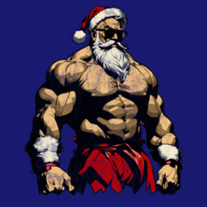 Jacked Santa - Stone Wash Tee Design
