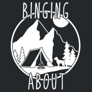 Binging About - Hoodie White font Design