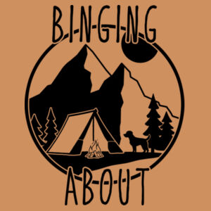 Binging About - Hoodie White font 2 Design