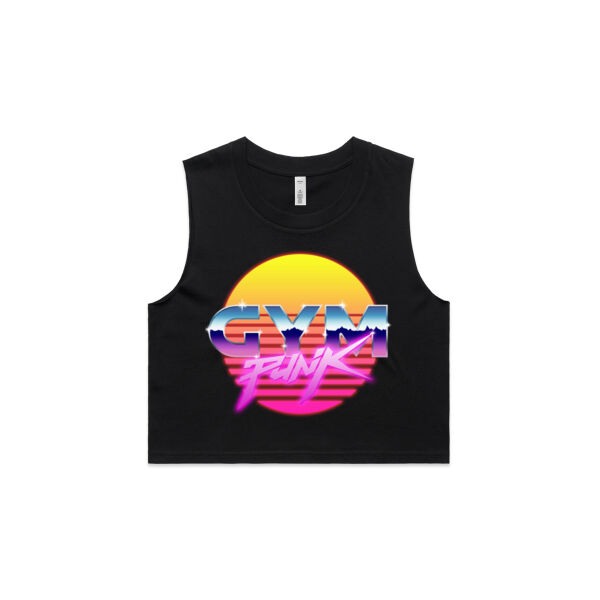 GymPunk Sunset - Crop Tank Thumbnail