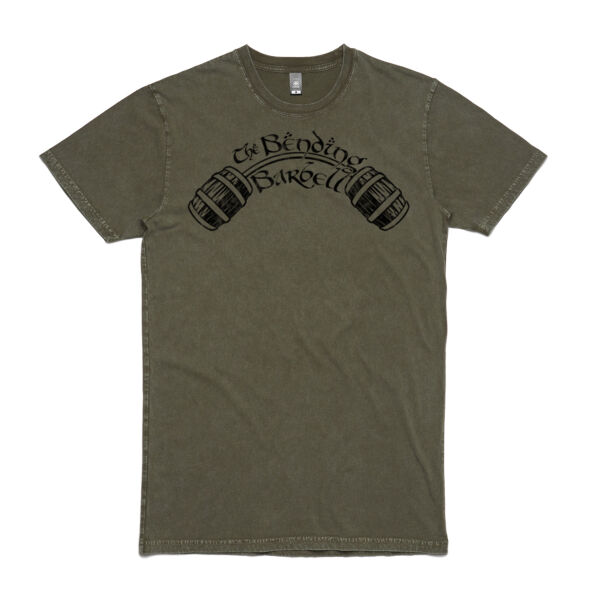The Bending Barbell Black Design - Stone Wash Tee Thumbnail