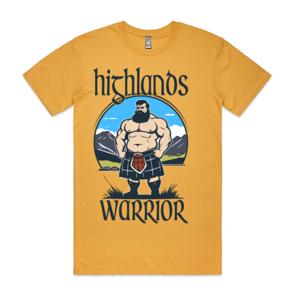 Highlands Warrior Black Design - Basic Tee Thumbnail