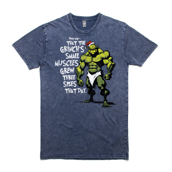 Gym Grinch - Stone Wash Tee Thumbnail
