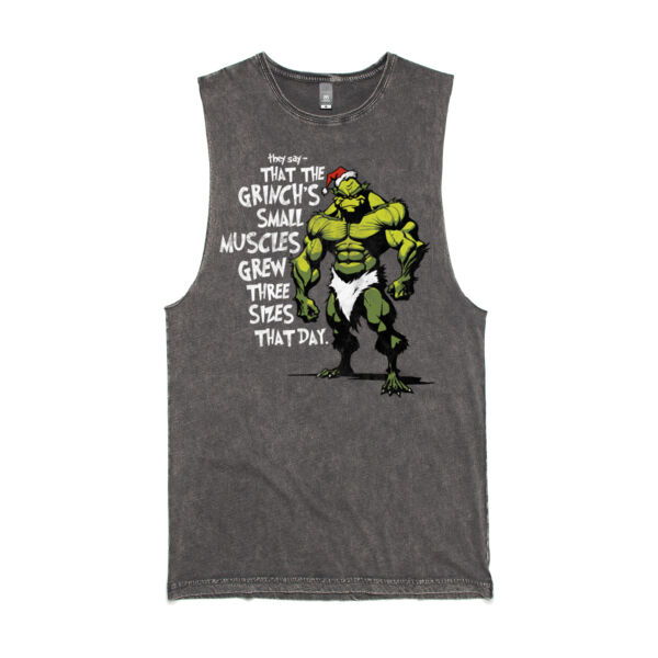 Gym Grinch - Stone Wash Tank Thumbnail